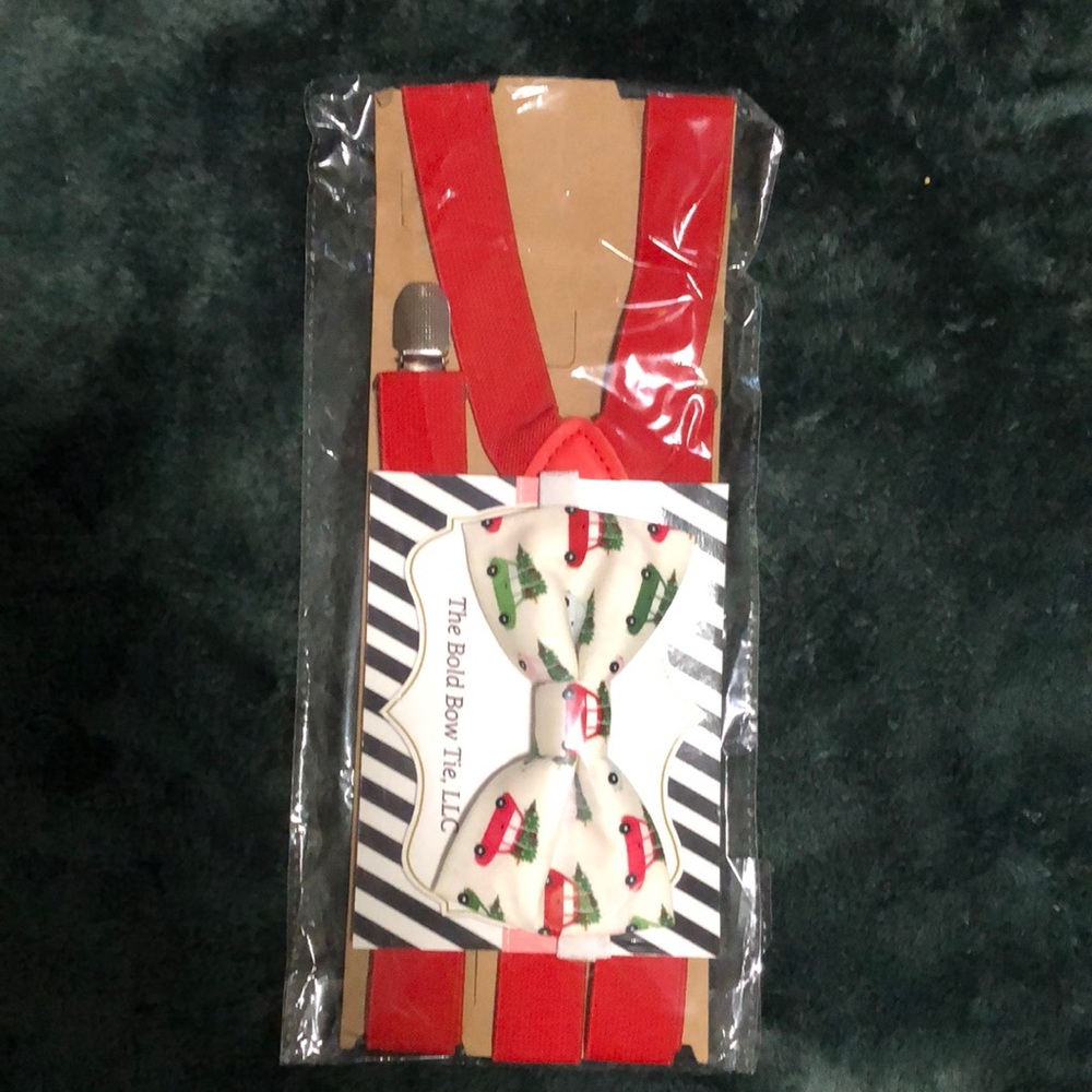 Suspender & bow tie